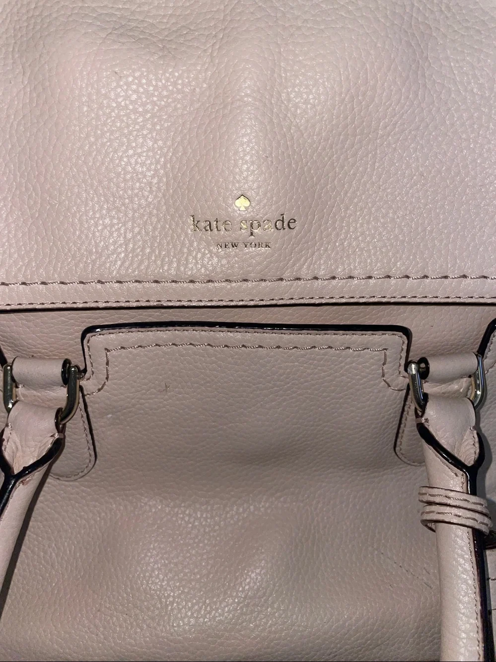 Kate spade Blush Leather Satchel with Tassel